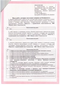 Certificate of  self-regulatory organization Project